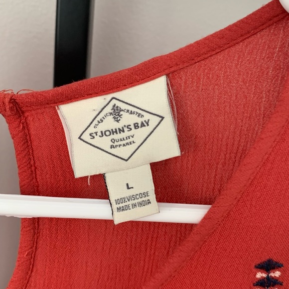 St. John’s Bay Embroidered Tank - Picture 6 of 16